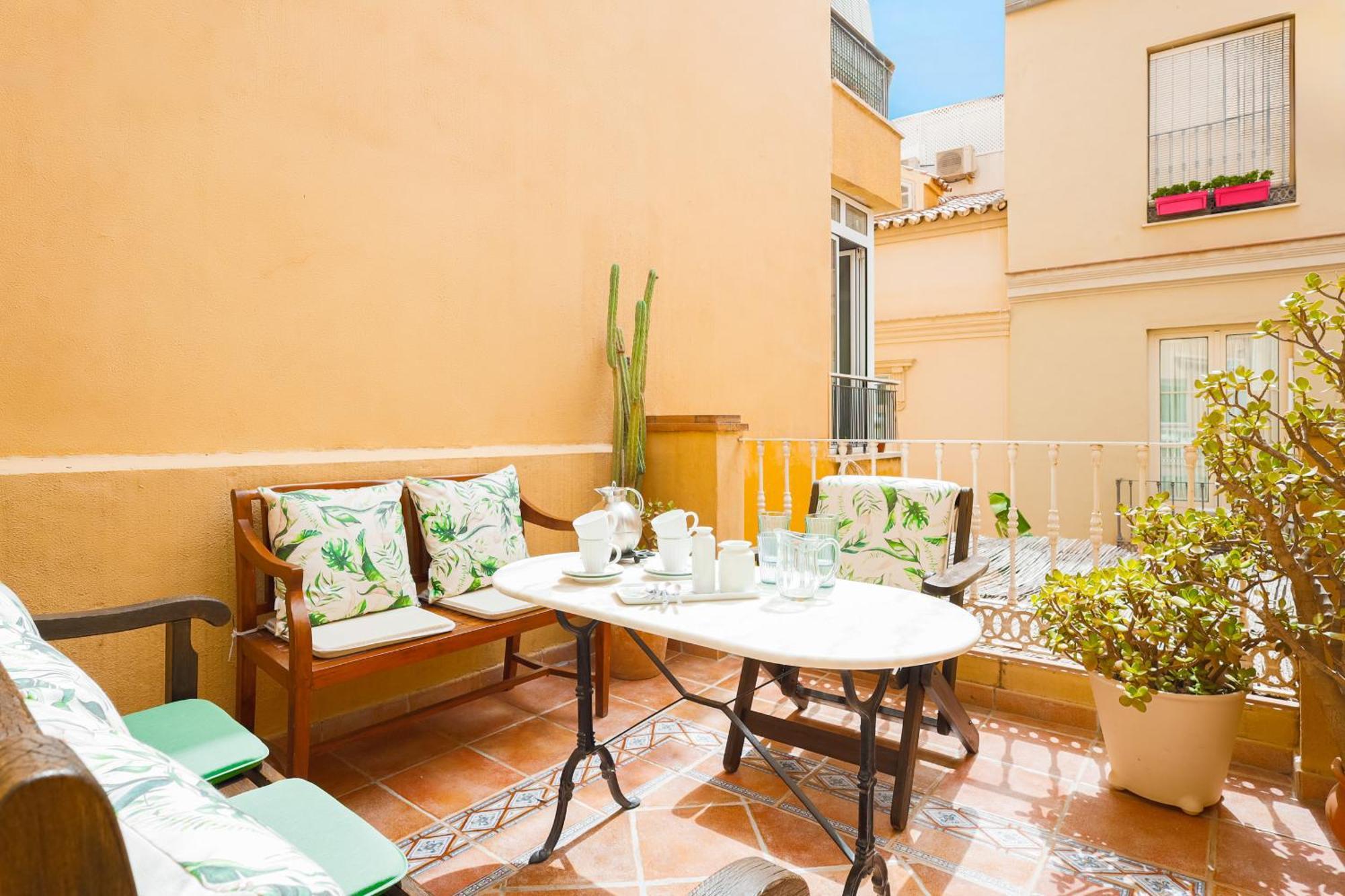 C92 - Rustic Two Bedrooms Apartment With Terrace Málaga Exteriör bild